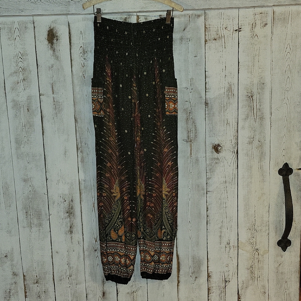 Bohemian Jogger Pants with Pockets